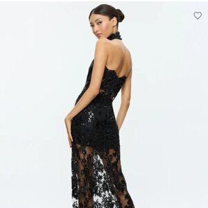 Alice and Olivia GEORGIE EMBELLISHED GOWN